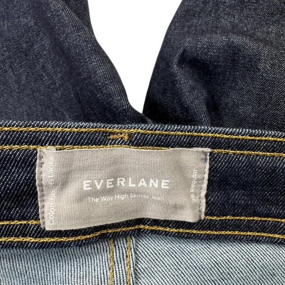 Everlane The Way High Skinny Jean Dark Wash - Picture 4 of 11